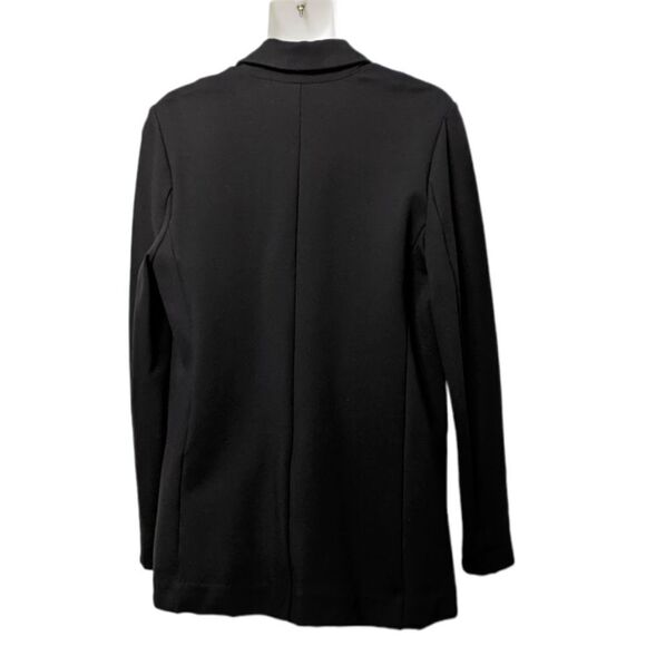 MICHAEL STARS Black Lydia Long Sleeve Ponte Double Breasted Boyfriend Blazer M - Picture 6 of 8